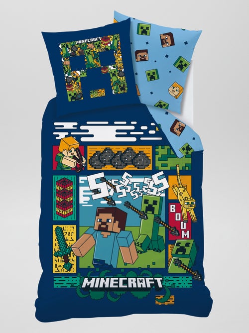 Dekbedset 'Minecraft' - 1-persoonsbed - Kiabi