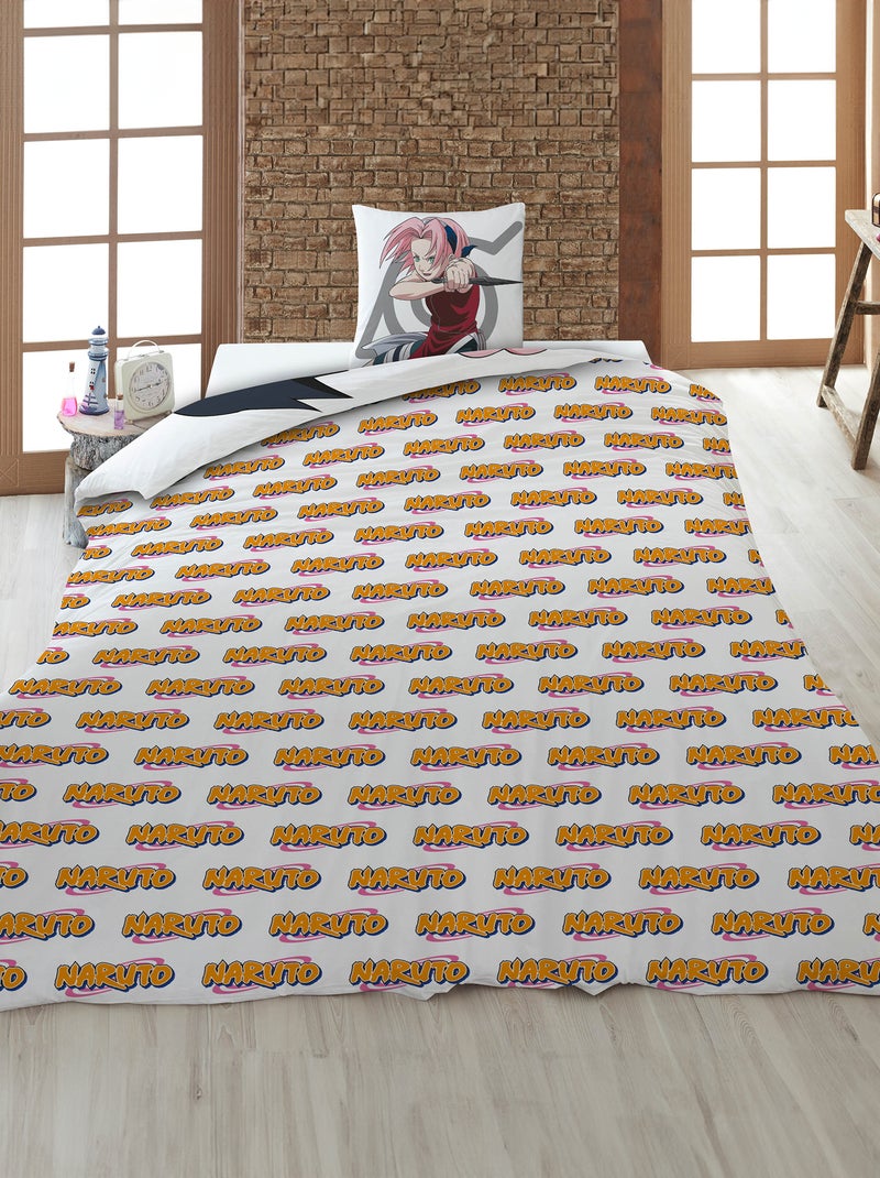 Dekbedset 'Naruto' - 1-persoonsbed WIT - Kiabi