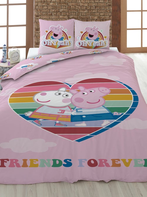 Dekbedset 'Peppa Pig' - 1-persoonsbed - Kiabi