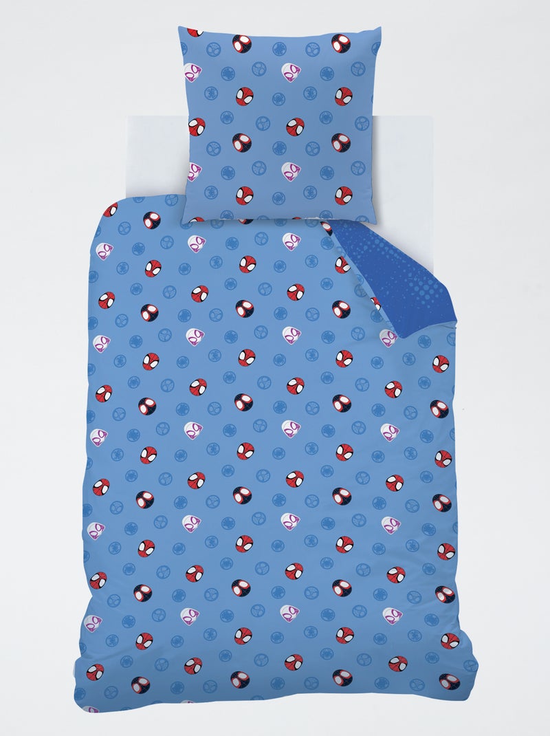 Dekbedset 'Spidey' - Voor 1-persoonsbed Blauw - Kiabi