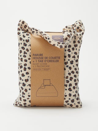 Dekbedset van zachte, luchtige katoen voor 1-persoonsbed (140x200 cm) - Kiabi Home