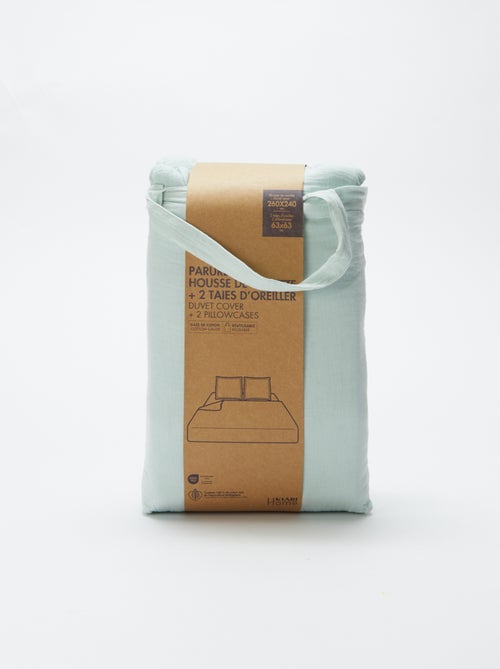 Dekbedset van zachte, luchtige katoen voor 2-persoonsbed (260 x 240 cm) - Kiabi Home - Kiabi