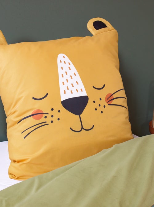 Dekbedset voor 1-persoonsbed met leeuwprint - Kiabi