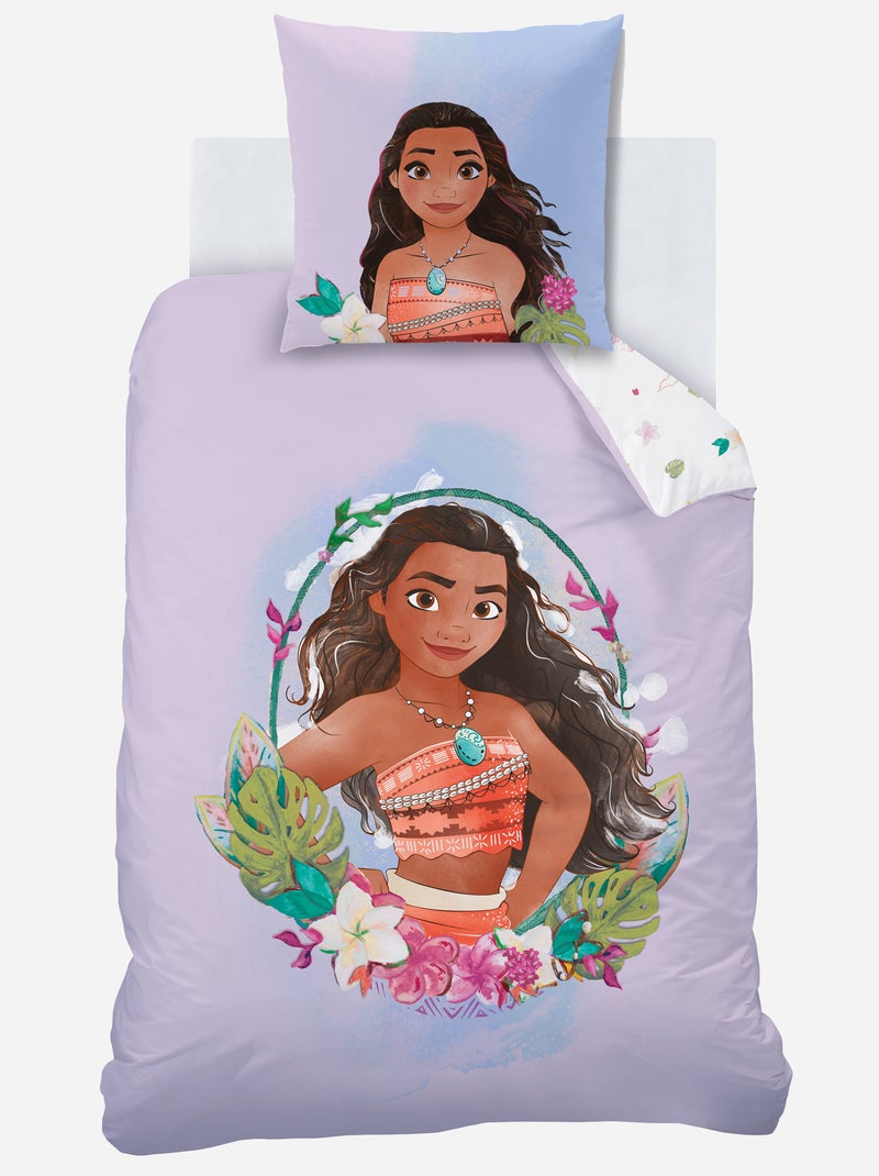 Dekbedset voor 1-persoonsbed 'Vaiana' PAARS - Kiabi