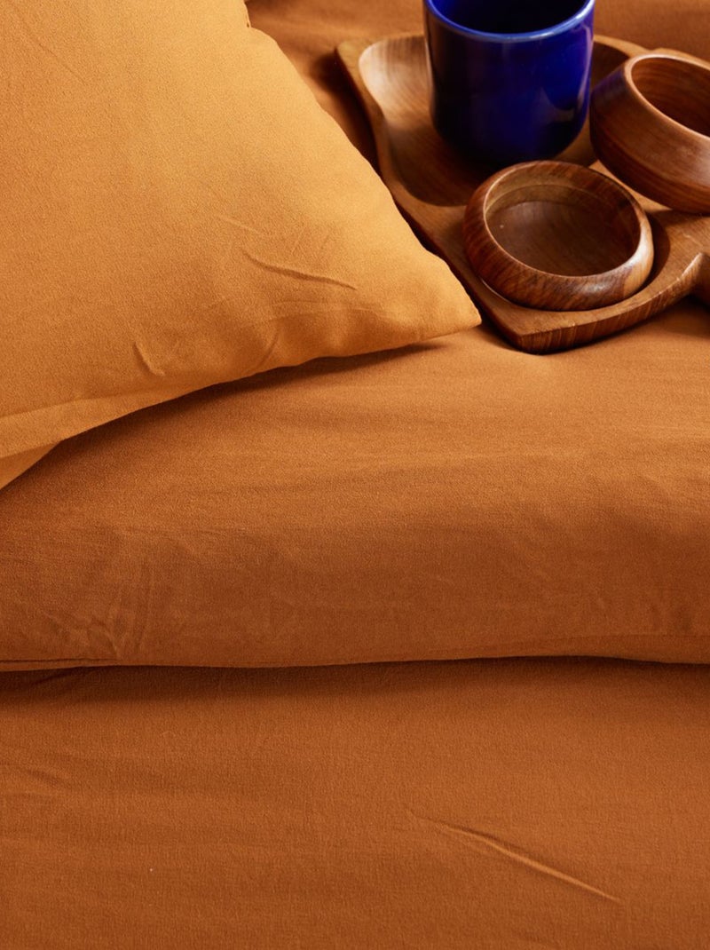 Dekbedset voor 2-persoonsbed BRUIN - Kiabi