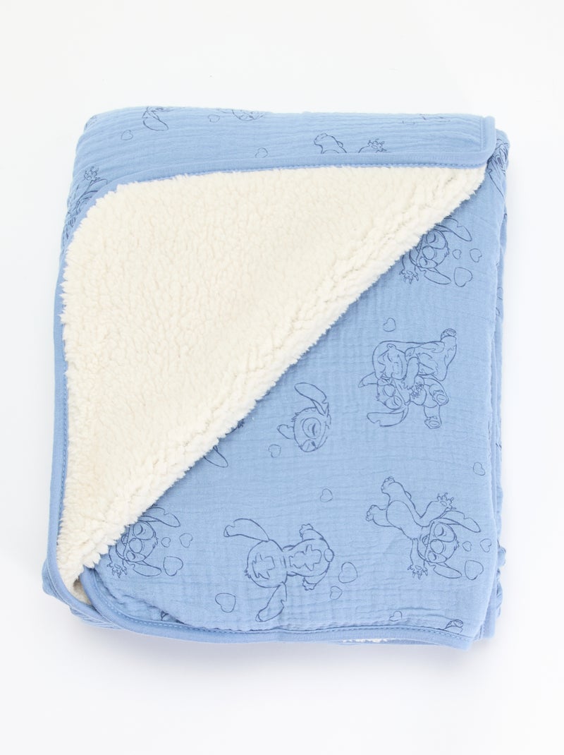 Deken 'Disney' 'Stitch' Blauw - Kiabi