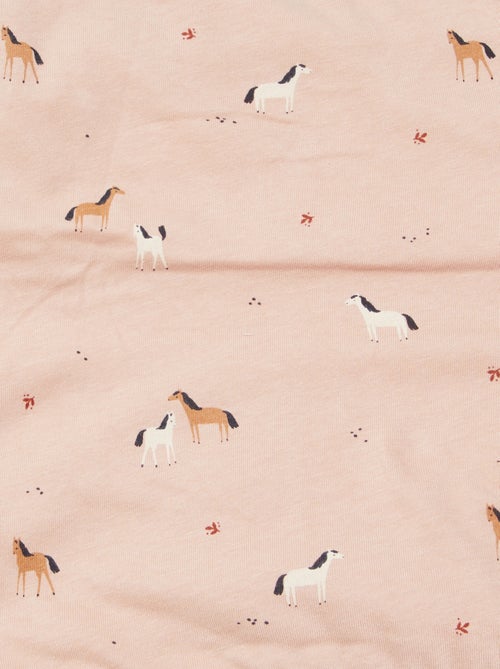 Deken met print en fleece voering - Kiabi