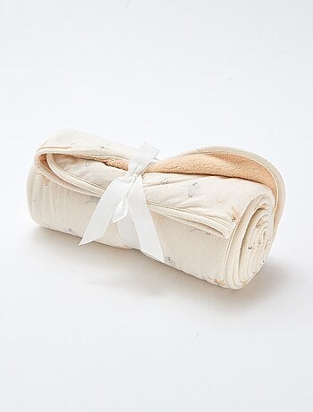 Deken met print en voering met fleece-effect
