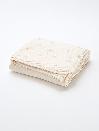 Deken met print en voering met fleece-effect