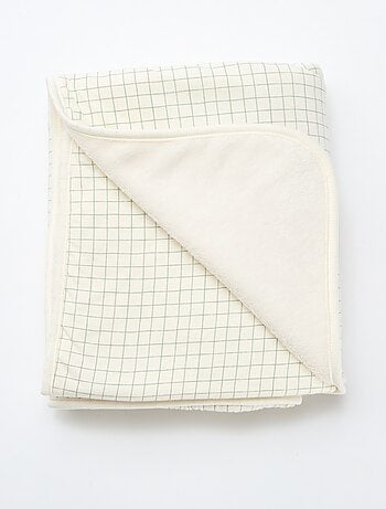 Deken met print en voering met fleece-effect