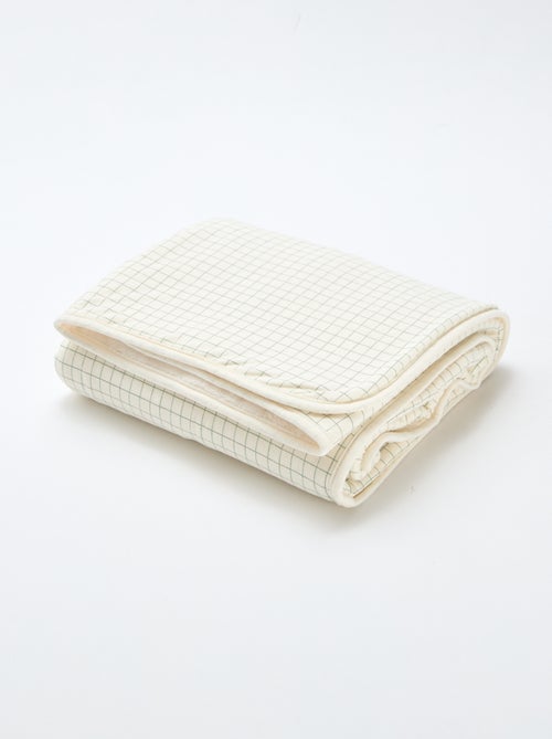 Deken met print en voering met fleece-effect - Kiabi