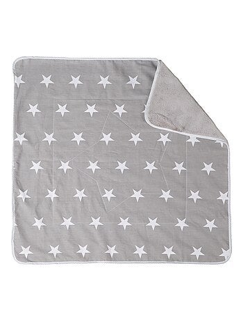 Deken met sterrenprint van katoen en fleece 80 x 80 cm 'Little Stars' ROBA