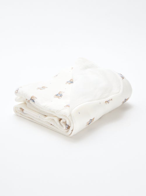 Deken van katoenjersey met print - Kiabi