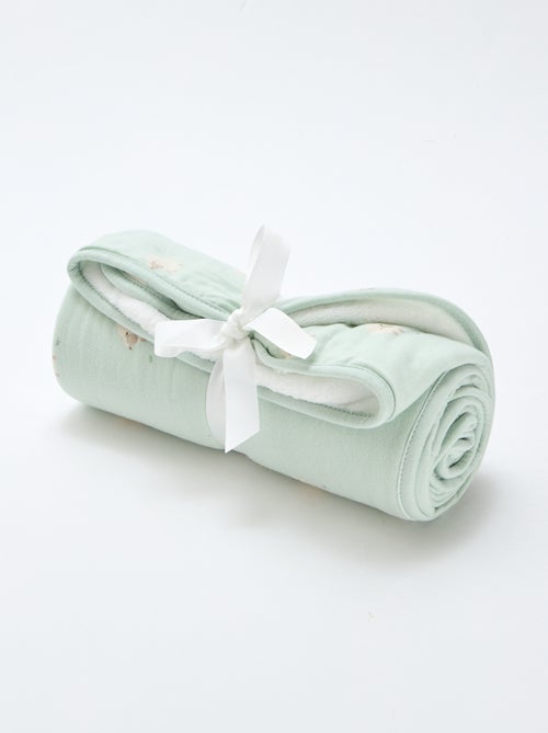 Deken van katoenjersey met print - Kiabi