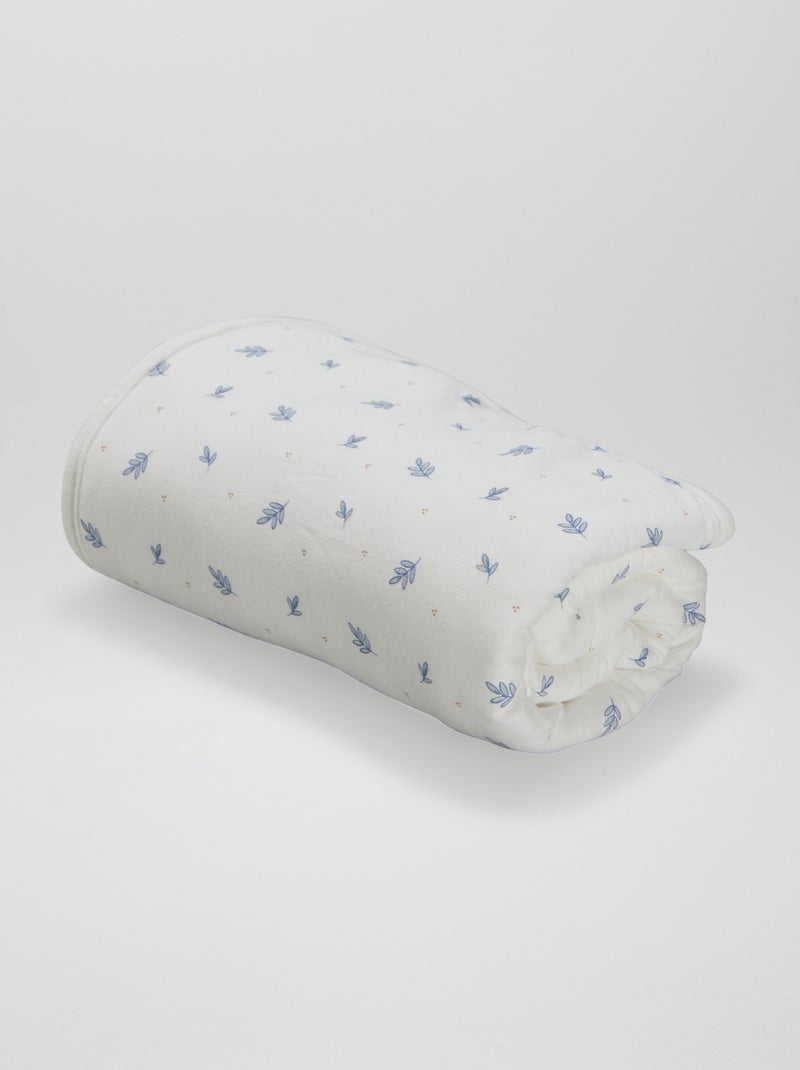 Dekentje met print WIT - Kiabi