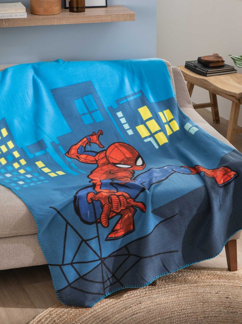Dekentje 'Spider-Man' Blauw - Kiabi
