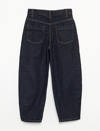 Denim barrel fit-broek