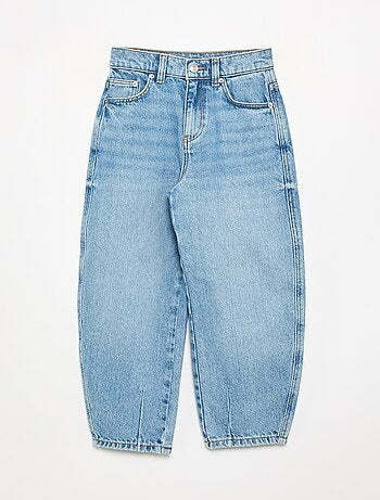 Denim barrel fit-broek