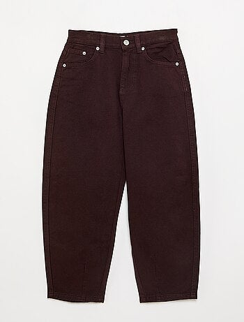 Denim barrel fit-broek