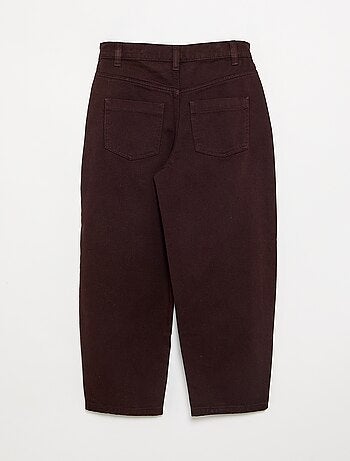 Denim barrel fit-broek