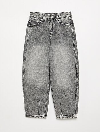 Denim barrel fit-broek