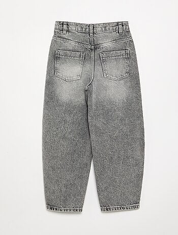 Denim barrel fit-broek