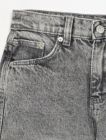 Denim barrel fit-broek