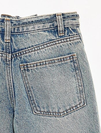 Denim barrel fit broek met ceintuur