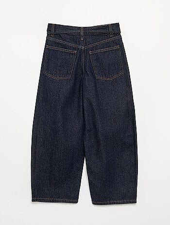 Denim barrel fit broek met ceintuur