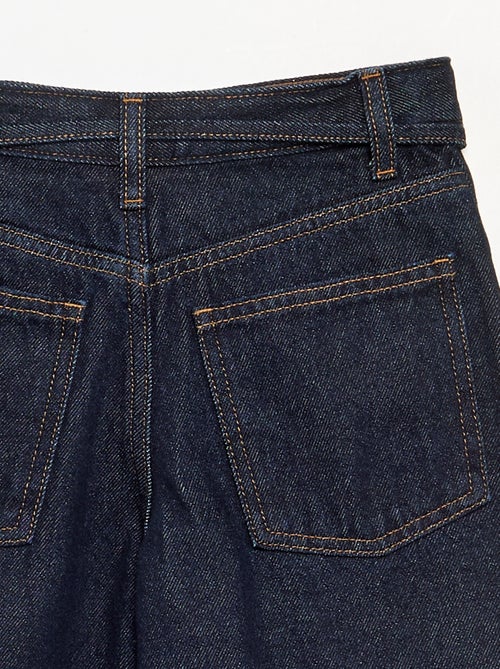 Denim barrel fit broek met ceintuur - Kiabi Denim barrel fit broek met ceintuur - Kiabi
