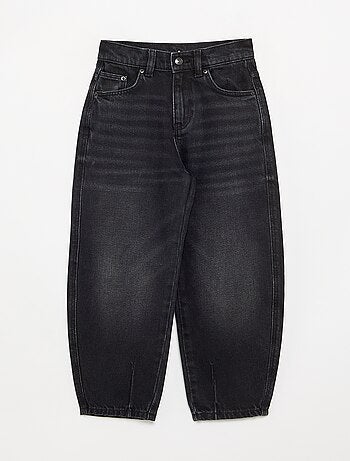 Denim barrel fit-broek