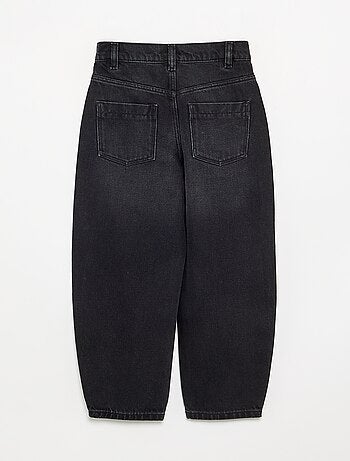 Denim barrel fit-broek
