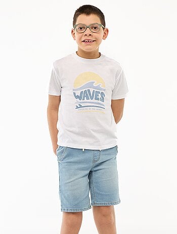 Denim bermuda - Makkelijk aan te trekken collectie