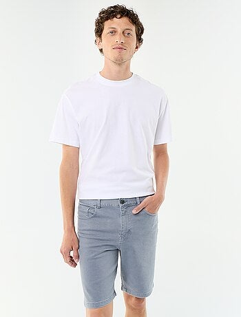 Denim bermuda met 5 zakken