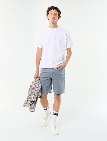 Denim bermuda met 5 zakken