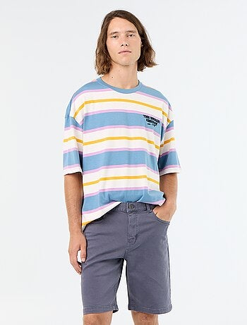 Denim bermuda met 5 zakken