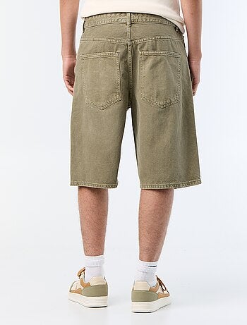 Denim bermuda met 5 zakken