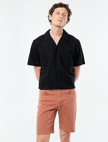 Denim bermuda met 5 zakken