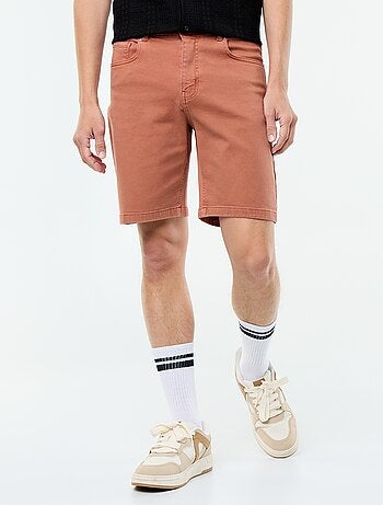 Denim bermuda met 5 zakken