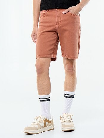 Denim bermuda met 5 zakken