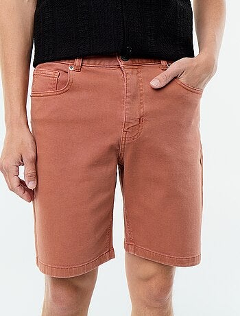 Denim bermuda met 5 zakken