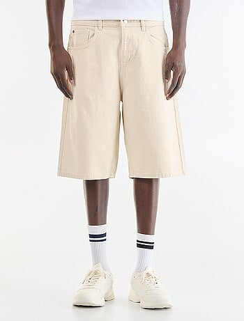 Denim bermuda met 5 zakken