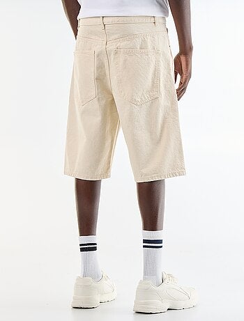 Denim bermuda met 5 zakken