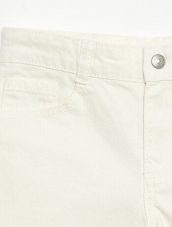 Denim bermuda slim fit stretch van katoen