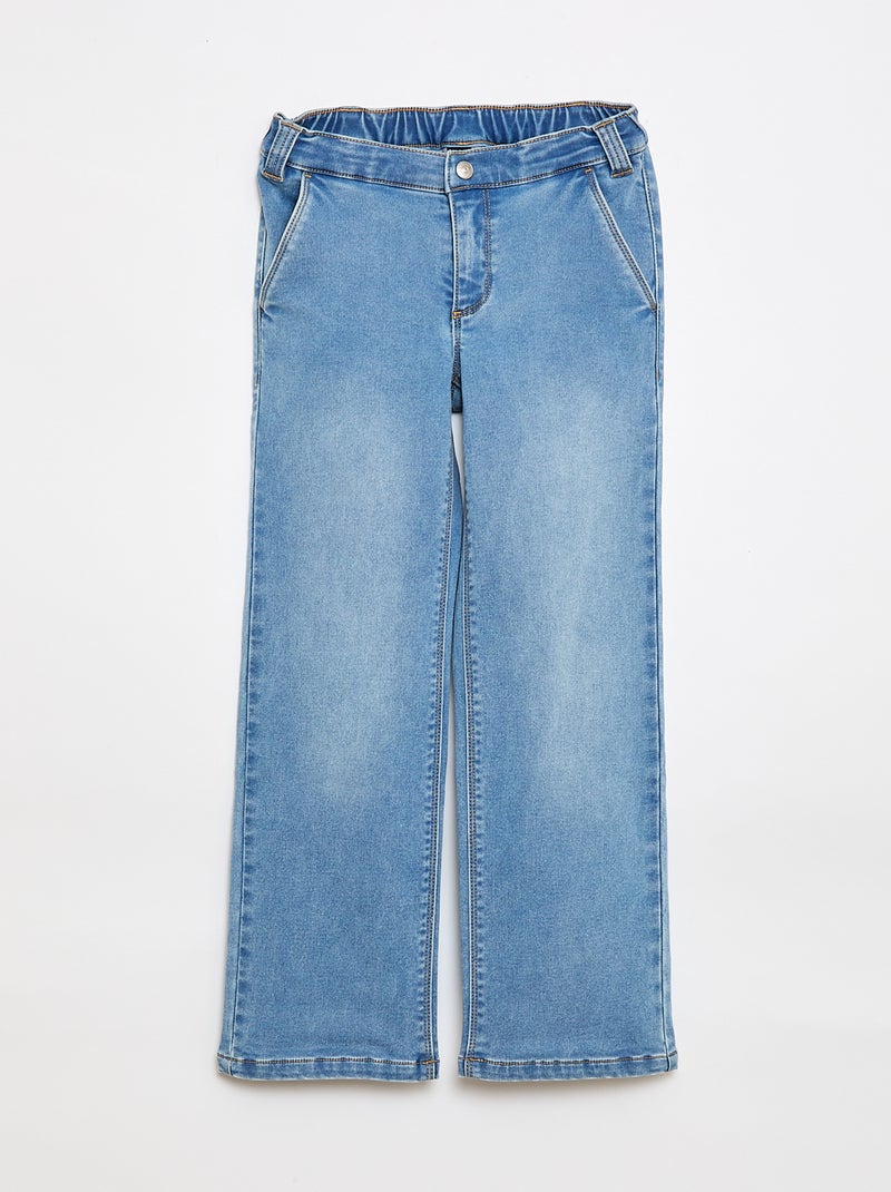 Denim broek - gemakkelijk aan te trekken collectie Blauw - Kiabi