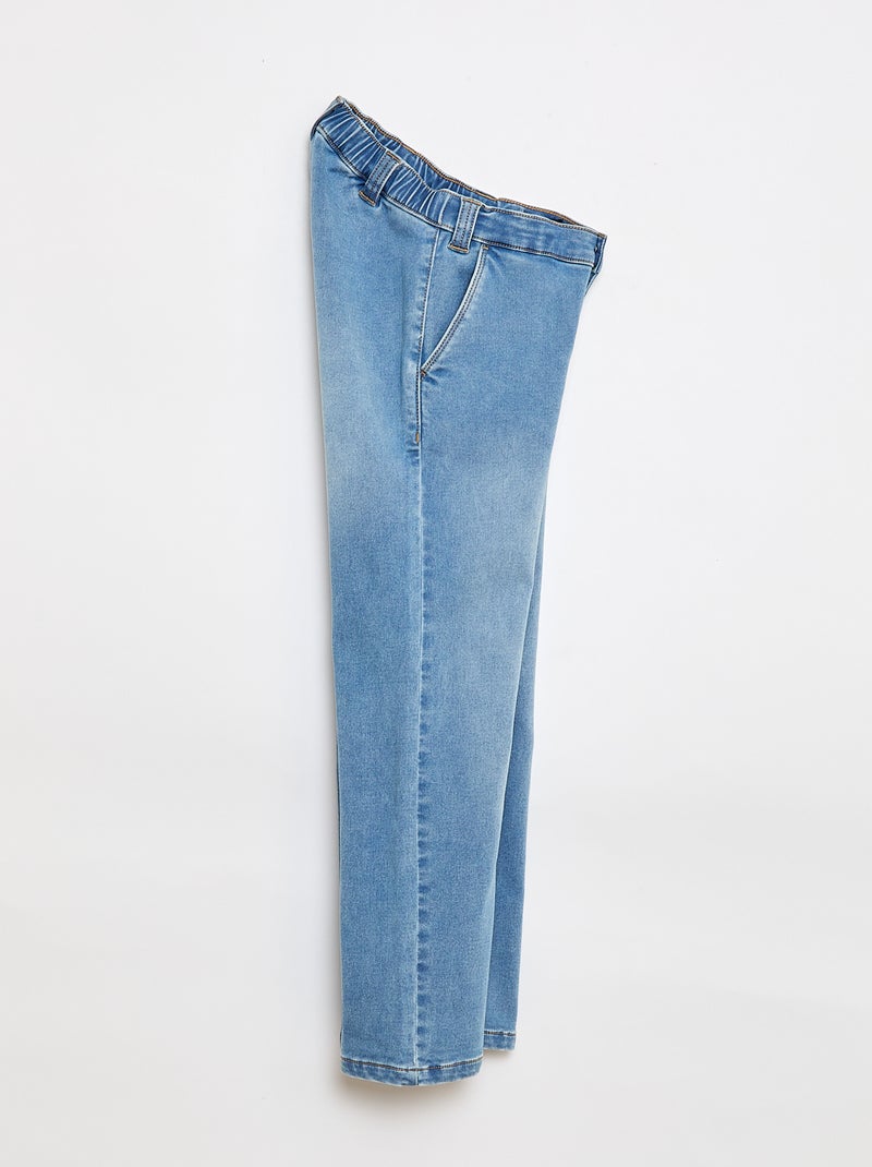 Denim broek - gemakkelijk aan te trekken collectie Blauw - Kiabi