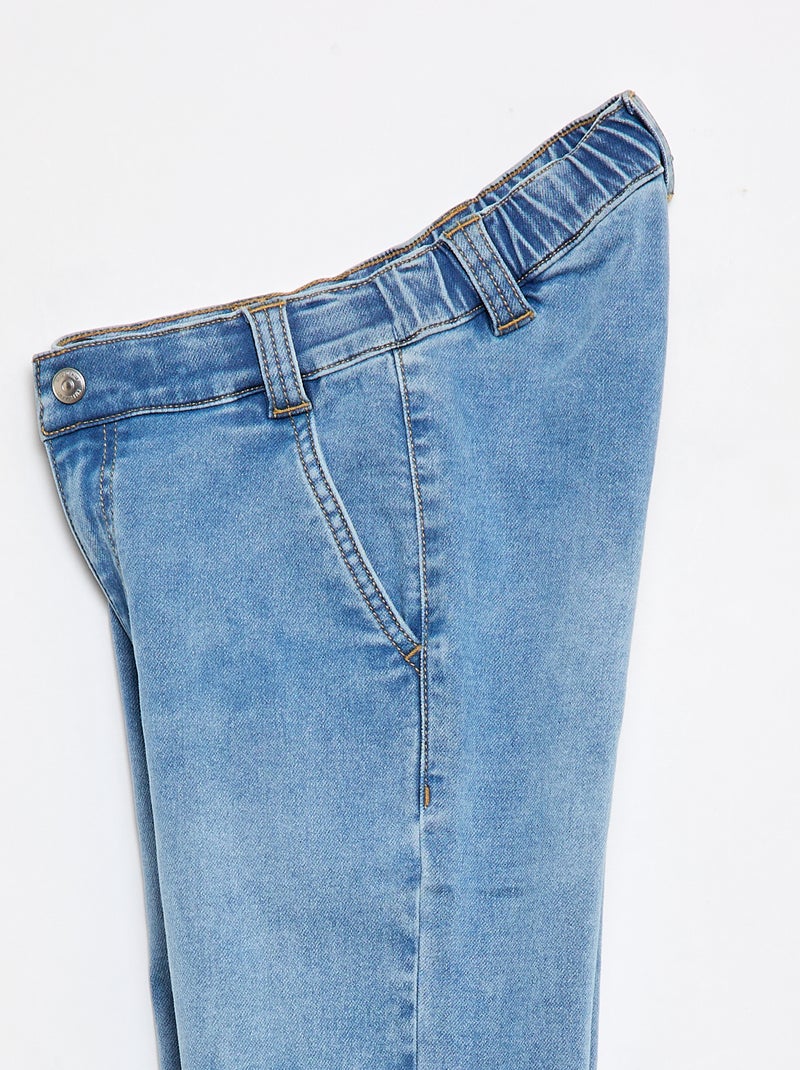 Denim broek - gemakkelijk aan te trekken collectie Blauw - Kiabi