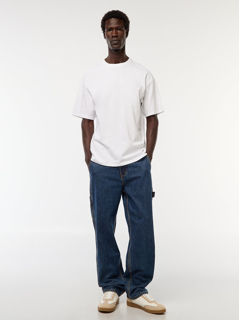 Denim broek in carpenterstijl Blauw - Kiabi