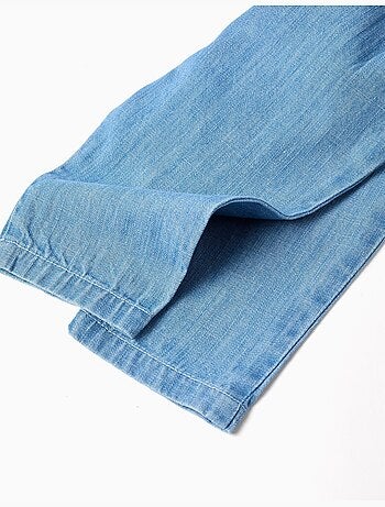 Denim broek met afneembare bandjes