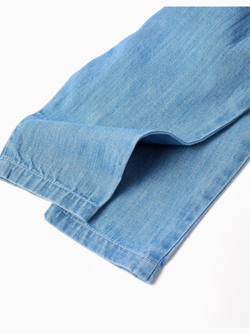 Denim broek met afneembare bandjes - Kiabi
